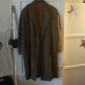 Jhanes Barnes multicolored wool trenchcoat