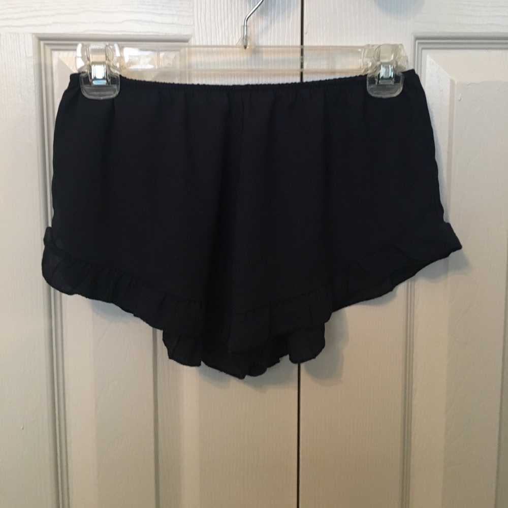 Navy blue flowy shorts