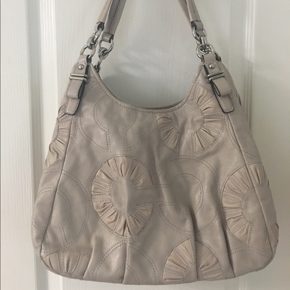 Coach Leather Maggie Shoulder Bag