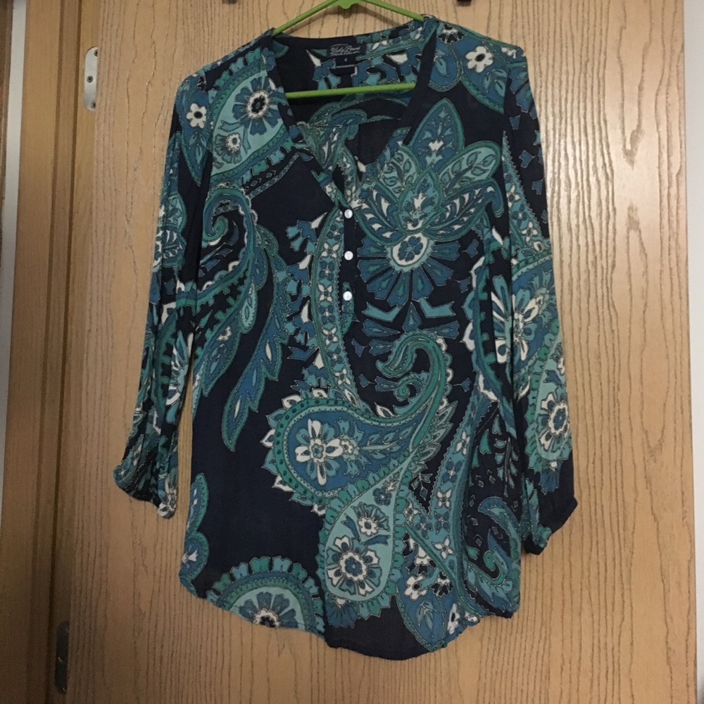 Lucky Brand 3/4 sleeve shirt size small