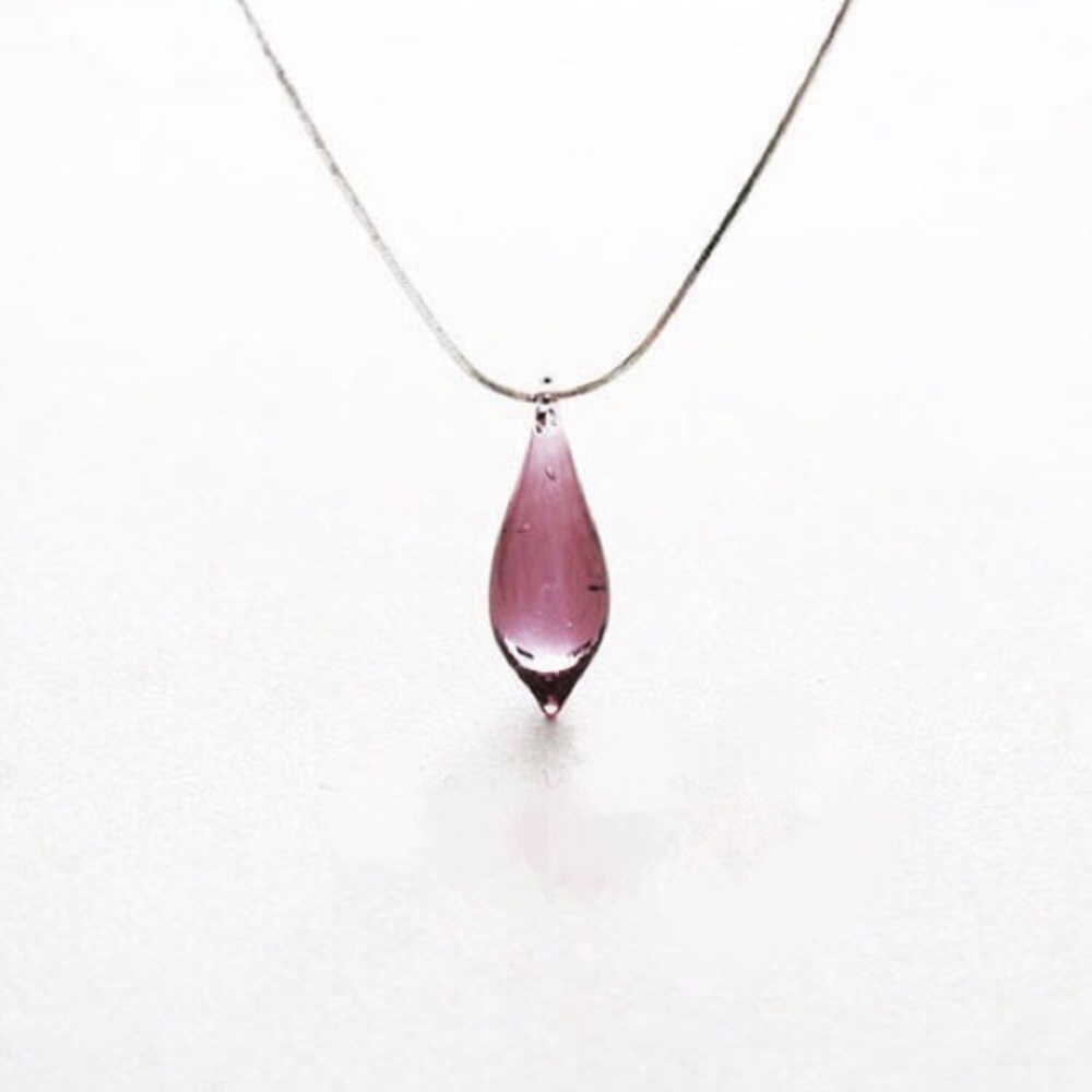 Colored glaze necklace