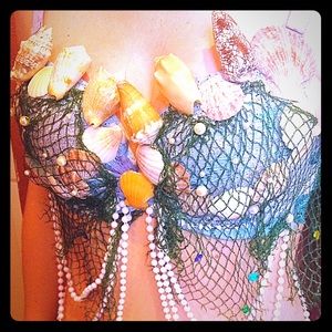 Mermaid bra and crown rave bundle