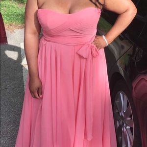 Coral Formal Bridesmaids Dress