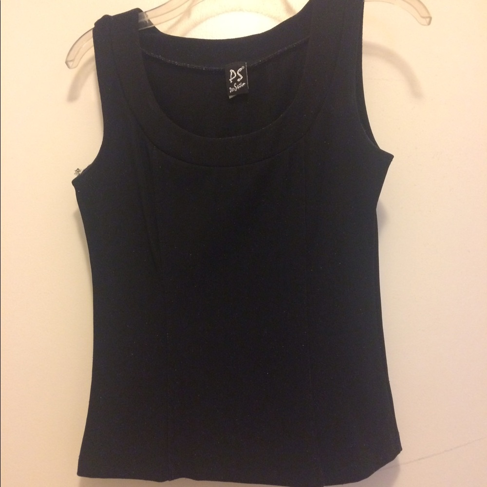 Sparkly black tank top