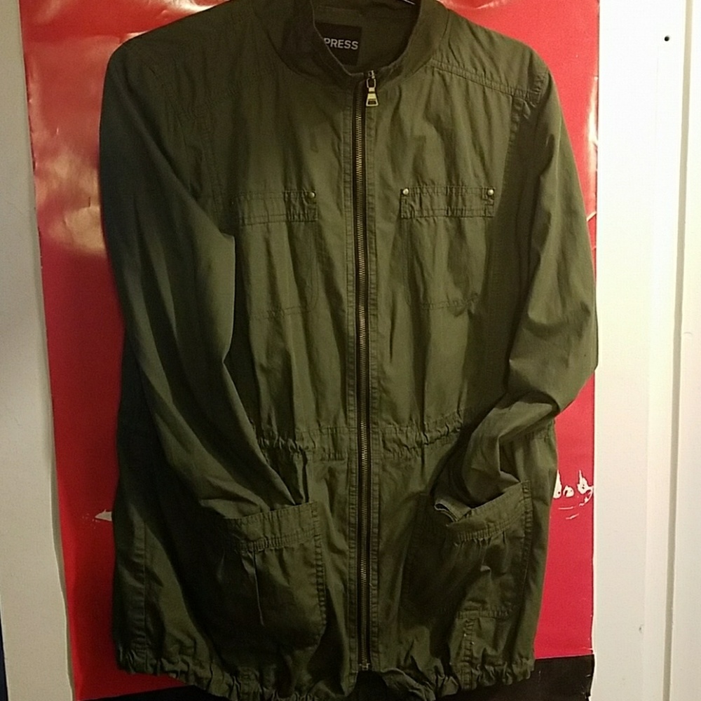 Express men or women green light coat