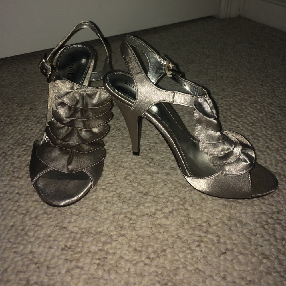 kelly & katie Silver Heels