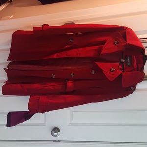 London fog trench coat with hood