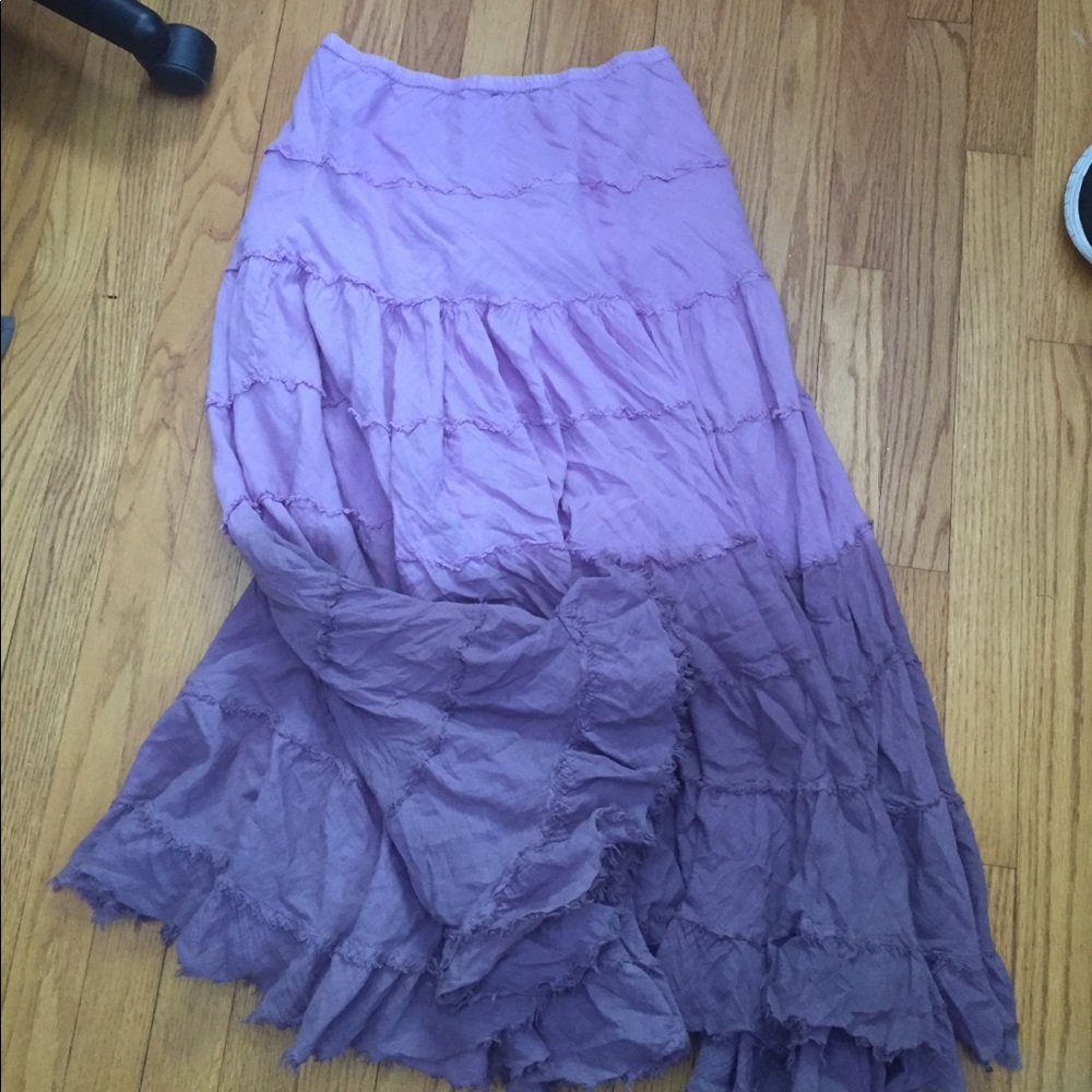 Boho ombré skirt