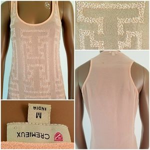 Cremieux Beaded Sleeveless Blouse