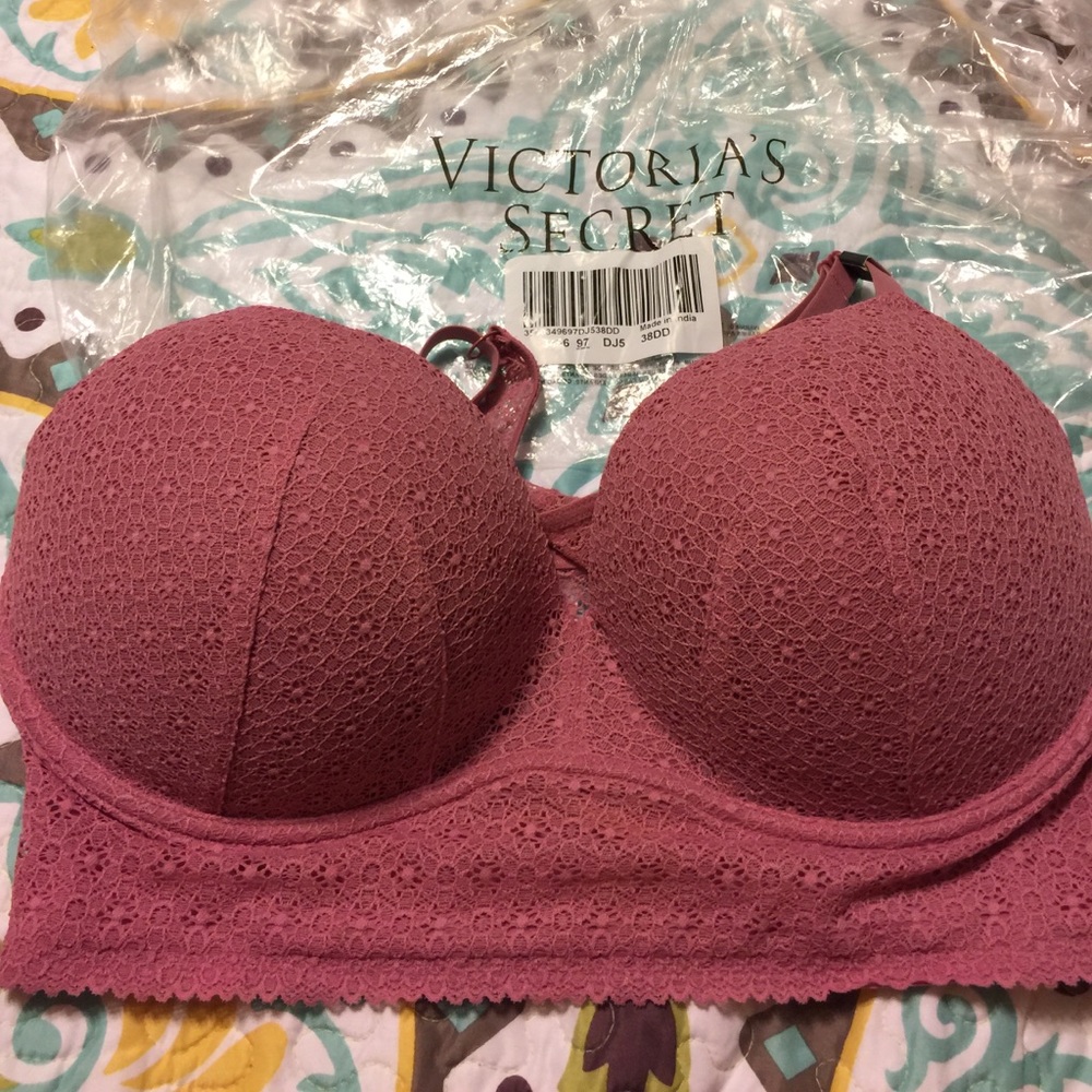 Pink Victoria Secret Bra racer back 38 DD