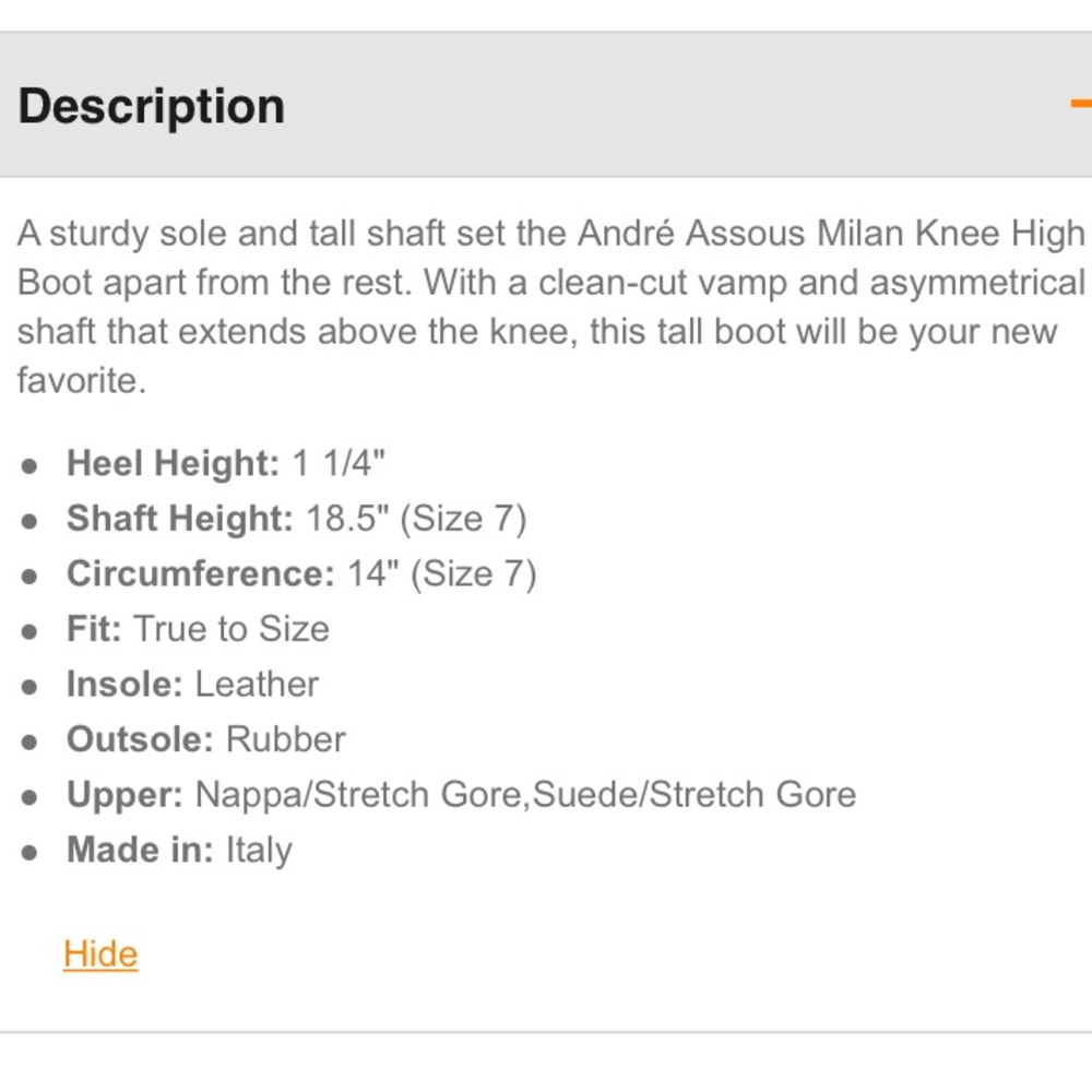 Last$drop🎉Andre' Assous Milan knew high boots - Picture 4 of 4
