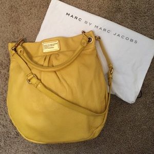 Marc by Marc Jacobs yellow Q hiller hobo bag