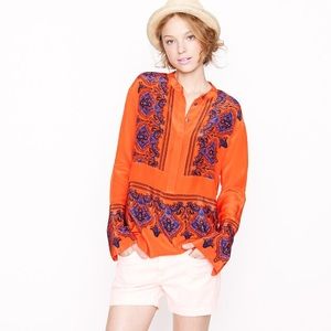 J. Crew Collection Dervish Tunic Blouse