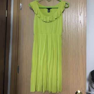 New York and Company green dress size xsmall