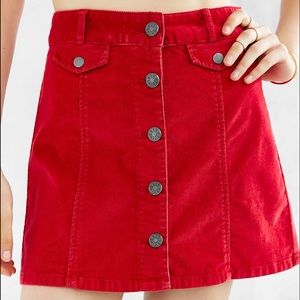 Urban Outfitters BDG Corduroy Button Up Skirt