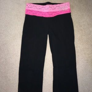 Pink Old Fashion Yoga Pants