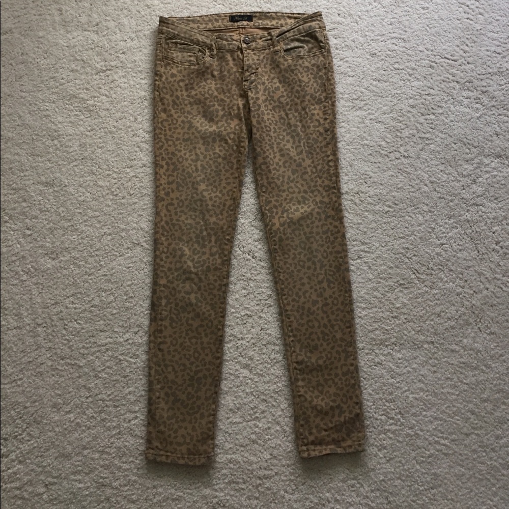 Cheetah print Capri jeans