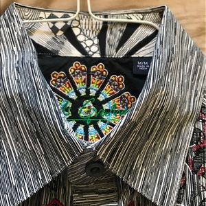 Robert graham men's dress shirt button down size m