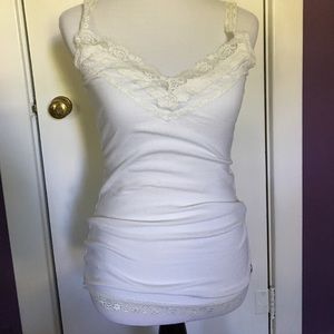 Hollister white tank top