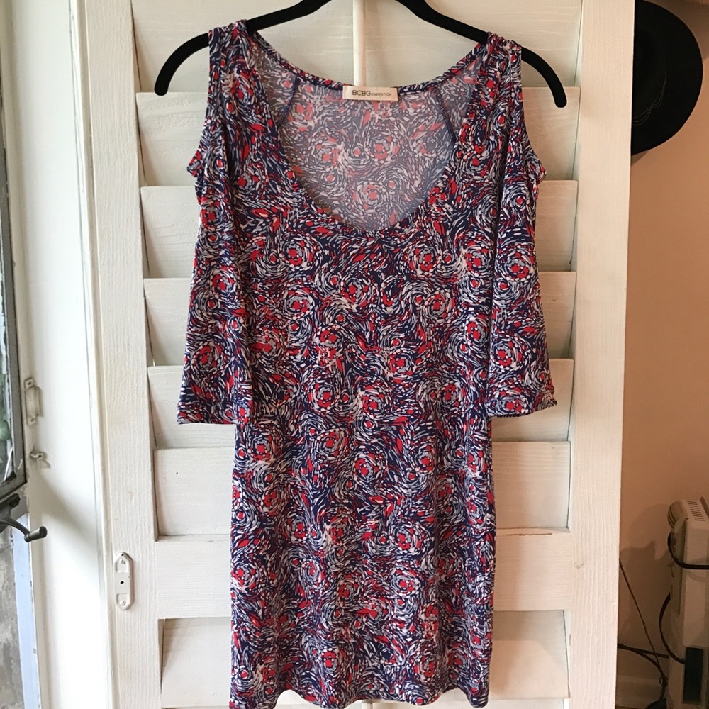 BCBGeneration cold shoulder dress