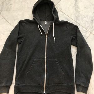 Men's zip front hoodie sweatshirt