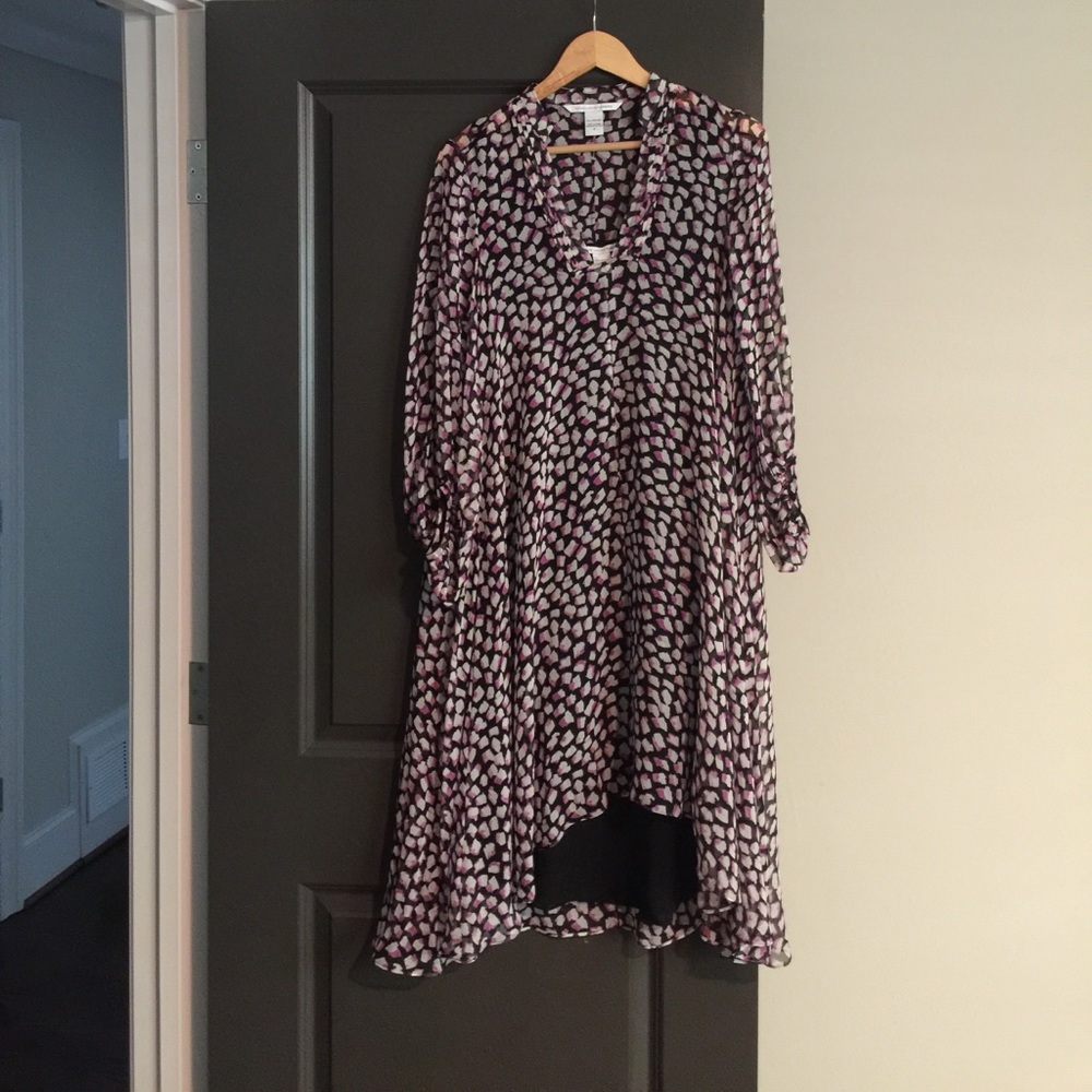 NWOT DVF silk two piece dress