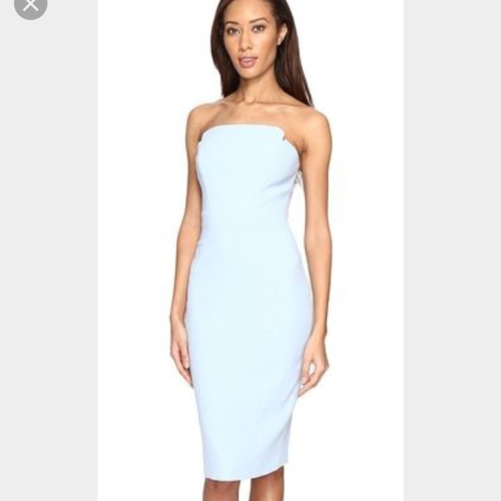 Jill Stuart strapless dress sky blue NWT