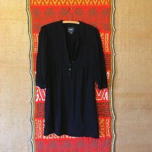 Black Shirtdress by Maeve // Anthropologie, Size 6