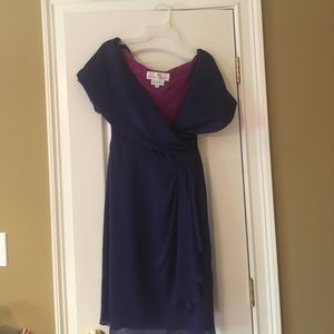Vintage purple wrap dress.