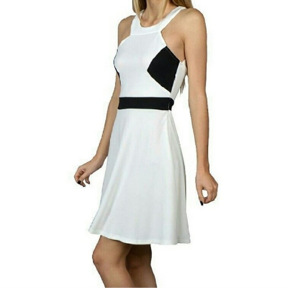 White Open Back Dress