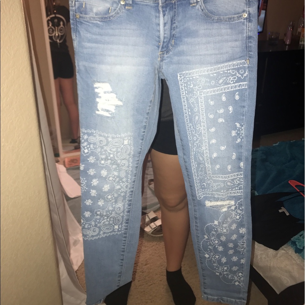 Bandana print jeans