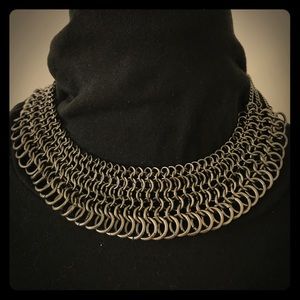 Beautiful Grey/ Black Chain Necklace NWOT