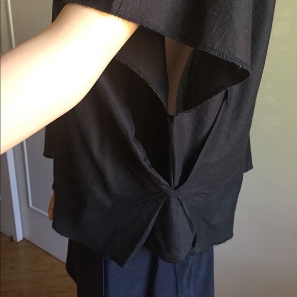 ANIMALE BLACK SHORT SLEEVE TOP A BRAZILIAN BRAND - Picture 3 of 5