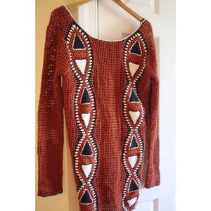 Volcom crochet dress size medium never been used