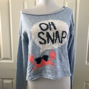 "Oh Snap" Summer Crop Sweater