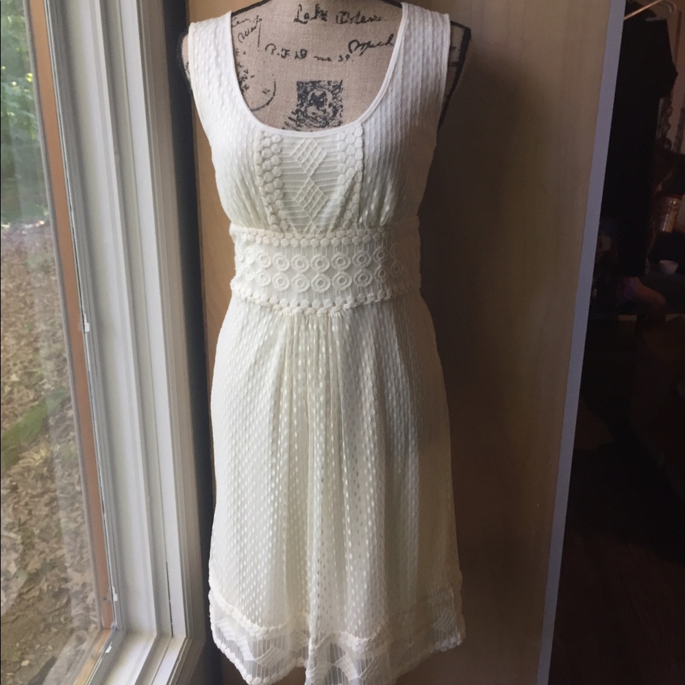 Ivory lace dress, NWT