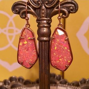 Kendra Scott Camelia Coral Kyocera Opal Rose Gold
