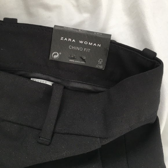 NWT Zara black chino fit pants - Picture 2 of 2