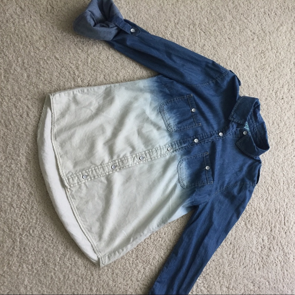 Ombré denim shirt
