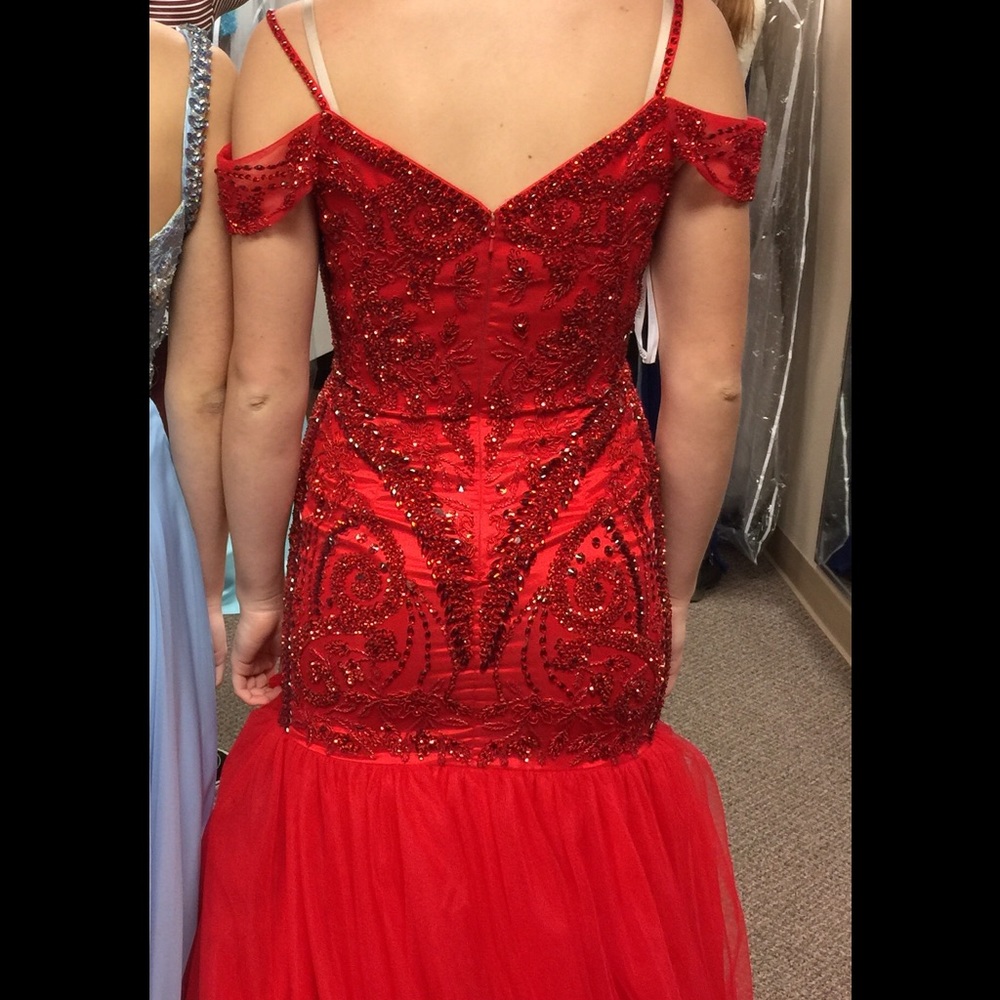 Sherri Hill #50212 Beaded Mermaid Prom Dress