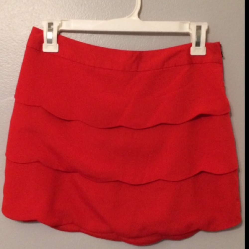 Tiered Scalloped Skirt