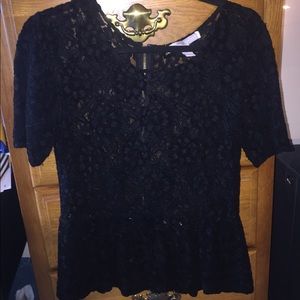 Black laced top