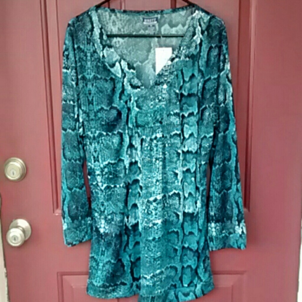 Reptile Print Blouse
