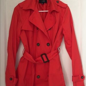 Forever 21 Red Trench Coat Medium