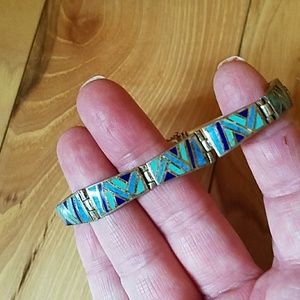 Sterling Silver and stone braclet