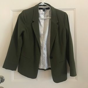 Kenzie olive green blazer