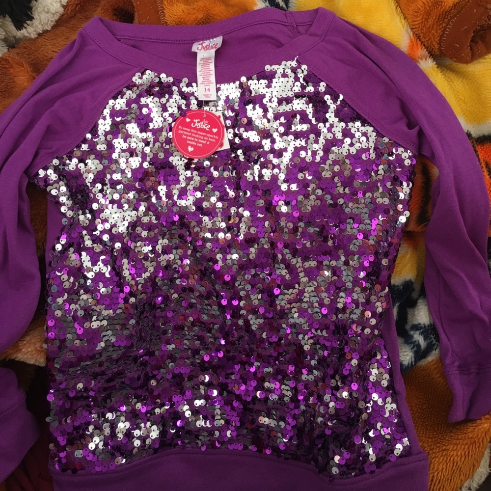 Justice sparkly top