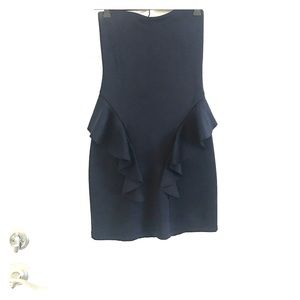 Navy blue peplum dress