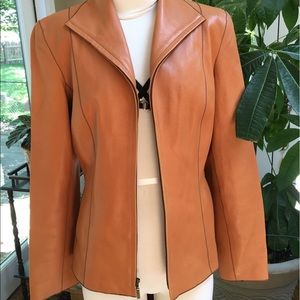 Vintage leather Cole Haan jacket!!!