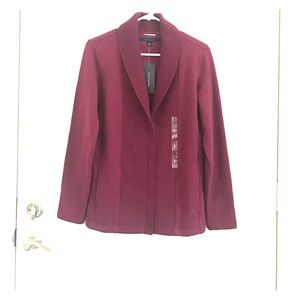Maroon zip cardigan